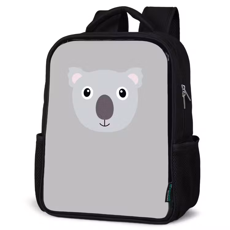 Sac à dos enfant - Noir - Portrait d'animal - Koala - gris — 6