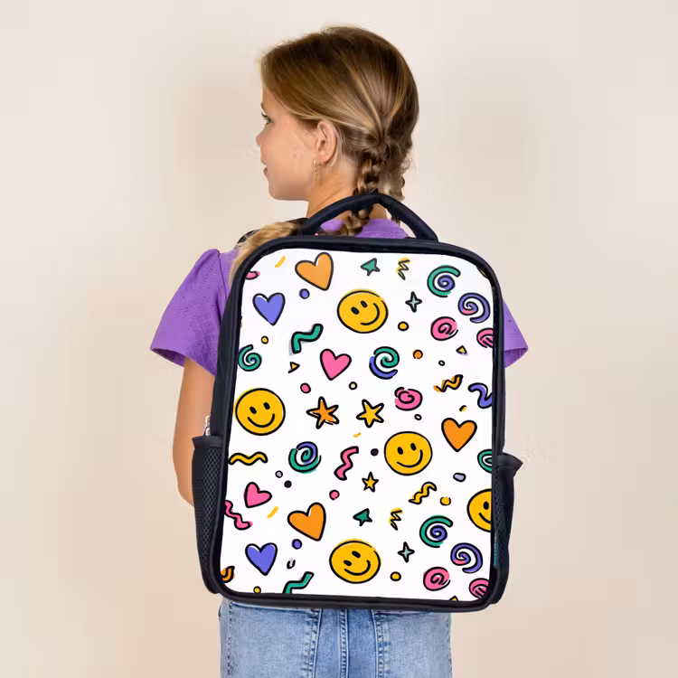 Sac à dos enfant - Noir - Un joyeux chaos en couleurs — 4