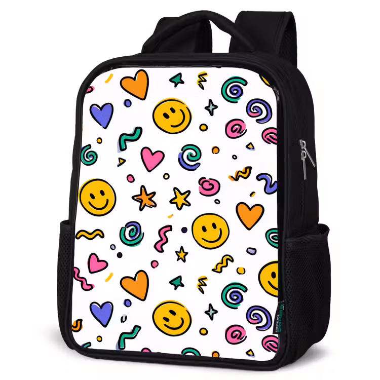 Sac à dos enfant - Noir - Un joyeux chaos en couleurs — 6