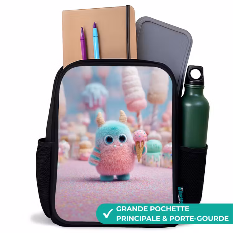 Sac à dos enfant - Noir - Une aventure monstrueusement douce — 10