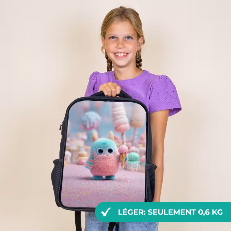 Sac à dos enfant - Noir - Une aventure monstrueusement douce — 9