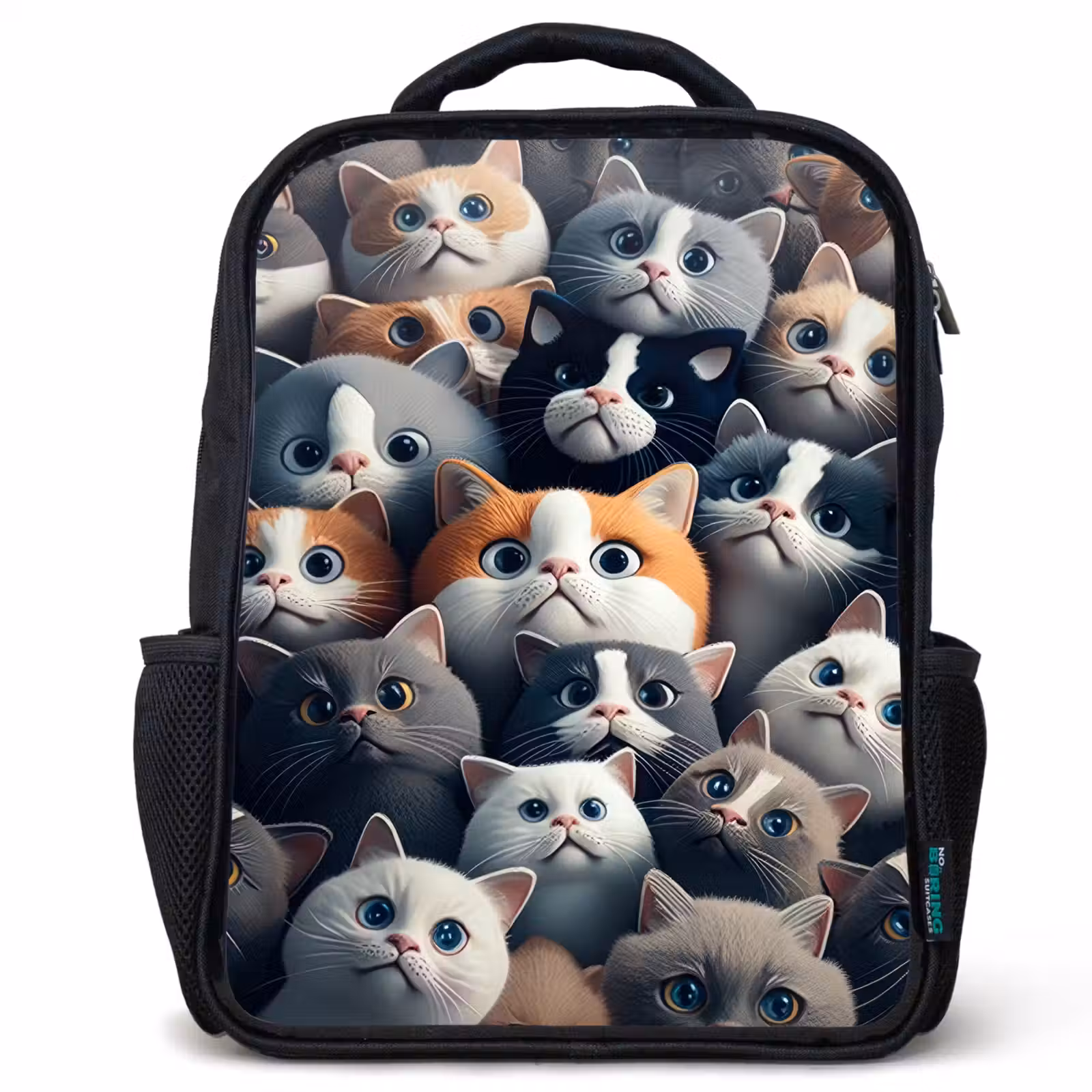 Sac à dos enfant - Noir - Museaux en peluche — 1