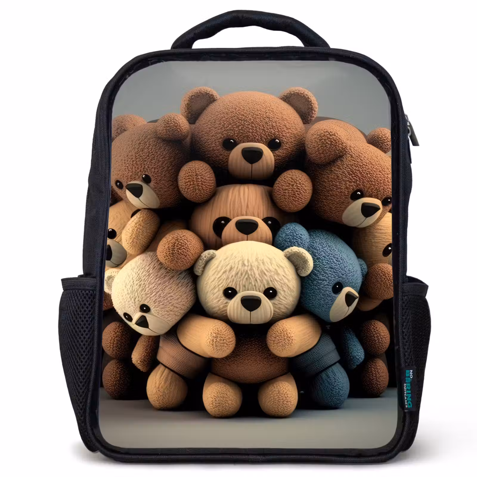 Sac à dos enfant - Noir - Oursons en peluche — 1