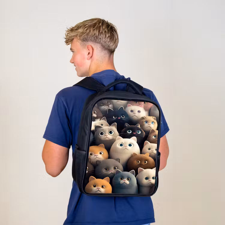 Sac à dos enfant - Noir - Appel du chat — 5
