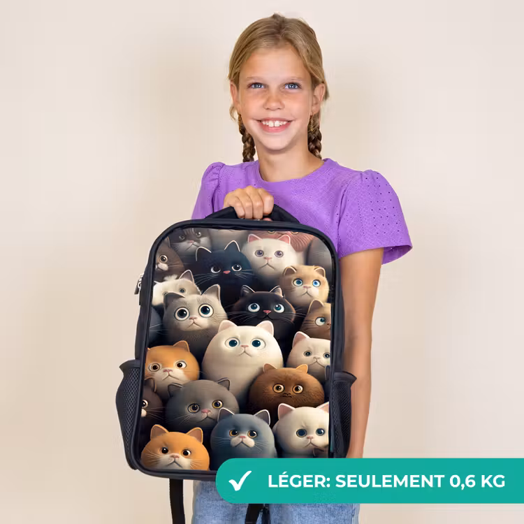 Sac à dos enfant - Noir - Appel du chat — 9