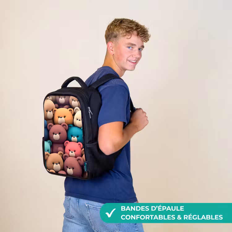 Sac à dos enfant - Noir - Bonanza des ours — 11