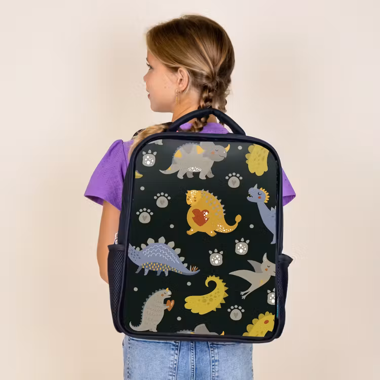Sac à dos enfant - Noir - Dino - Enfants - Motifs - Garçons - Filles - Dinosaure — 4