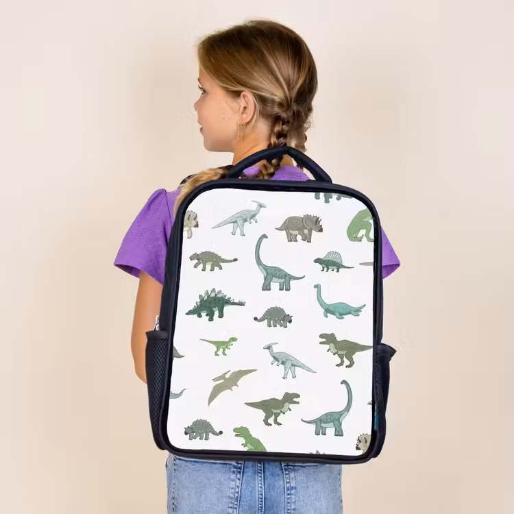 Sac à dos enfant - Noir - Dino - Motif - Vert — 4