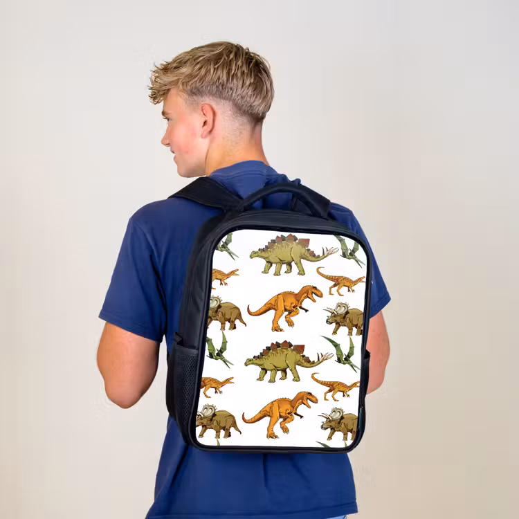 Sac à dos enfant - Noir - Dinosaure - Dessin - Garçons - Enfants — 5
