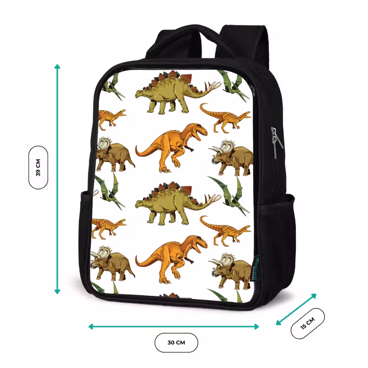 Sac à dos enfant - Noir - Dinosaure - Dessin - Garçons - Enfants — 8