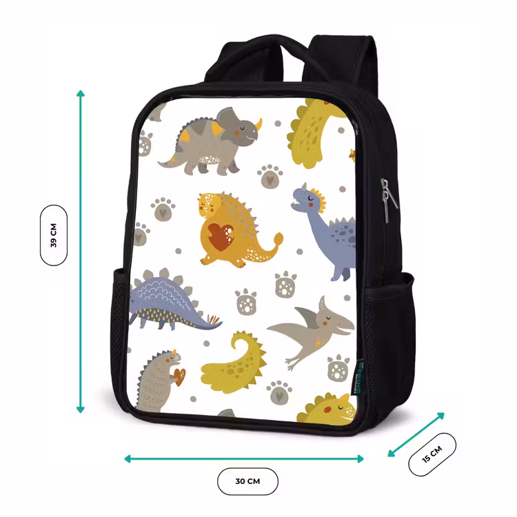 Sac à dos enfant - Noir - Dinosaure - Enfants - Design - Garçons - Filles — 8