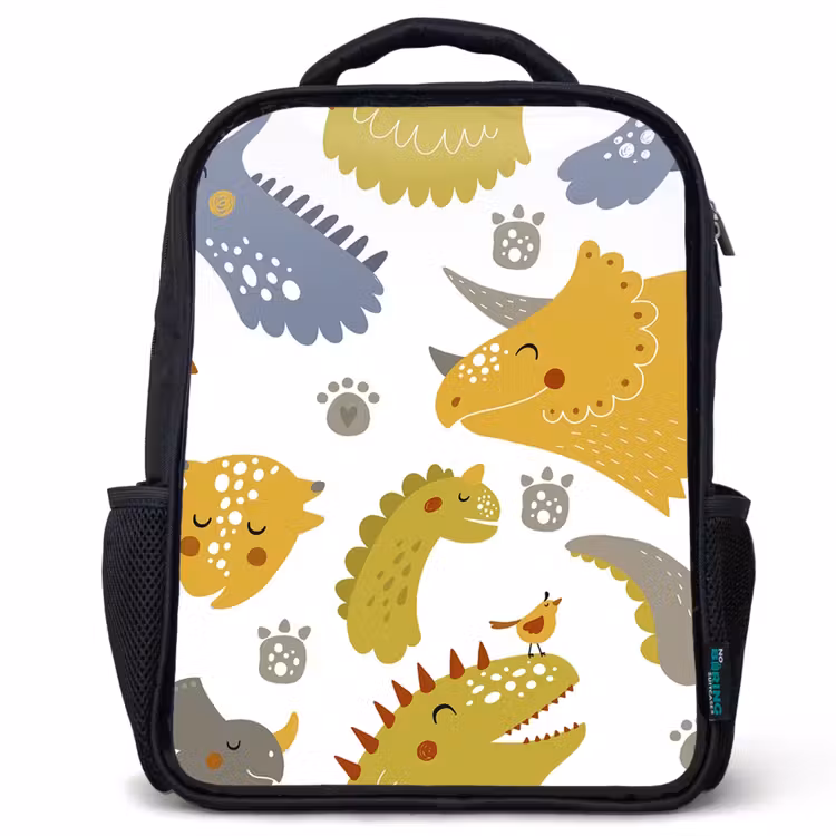 Sac à dos enfant - Noir - Dinosaure - Motifs - Garçons - Dino - Enfants — 1