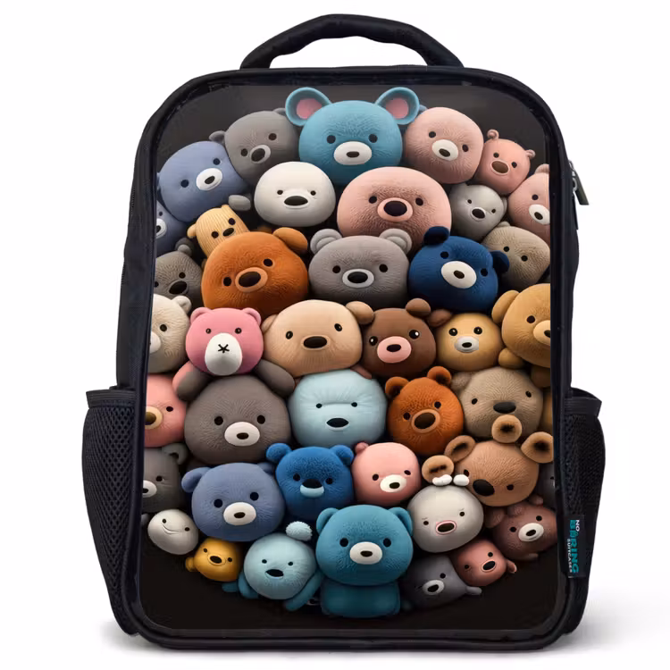 Sac à dos enfant - Noir - Fête de l'ours — 1