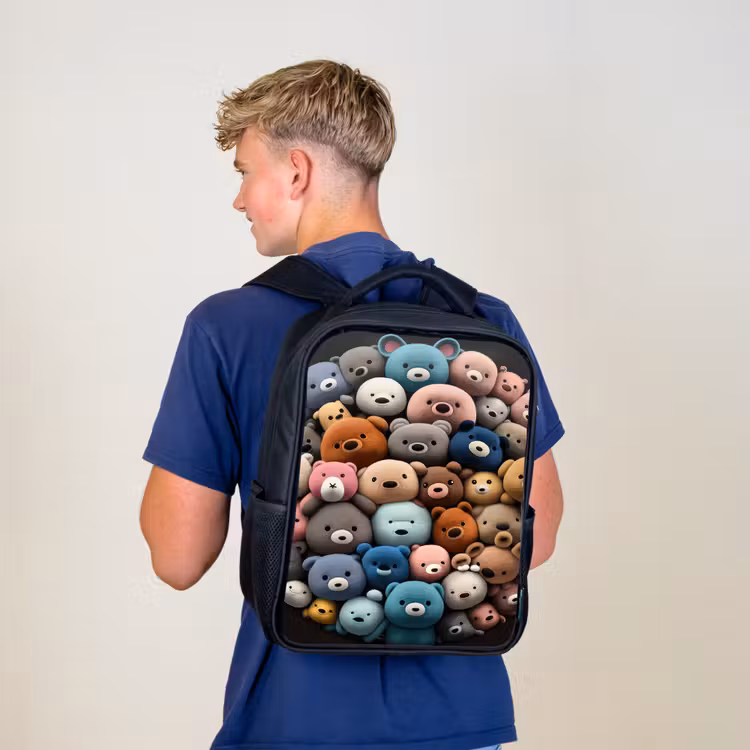 Sac à dos enfant - Noir - Fête de l'ours — 5