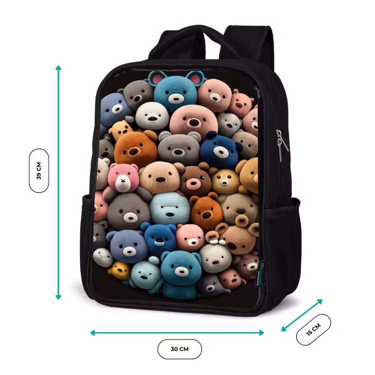 Sac à dos enfant - Noir - Fête de l'ours — 8