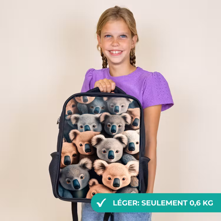 Sac à dos enfant - Noir - Koala Caprioles — 9