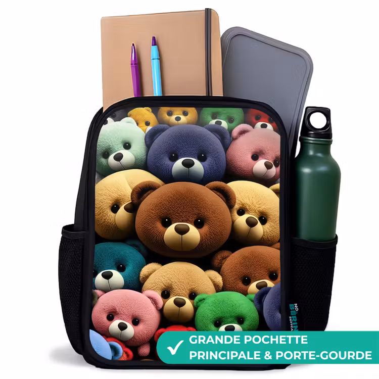 Sac à dos enfant - Noir - Le gang de l'ourson — 10