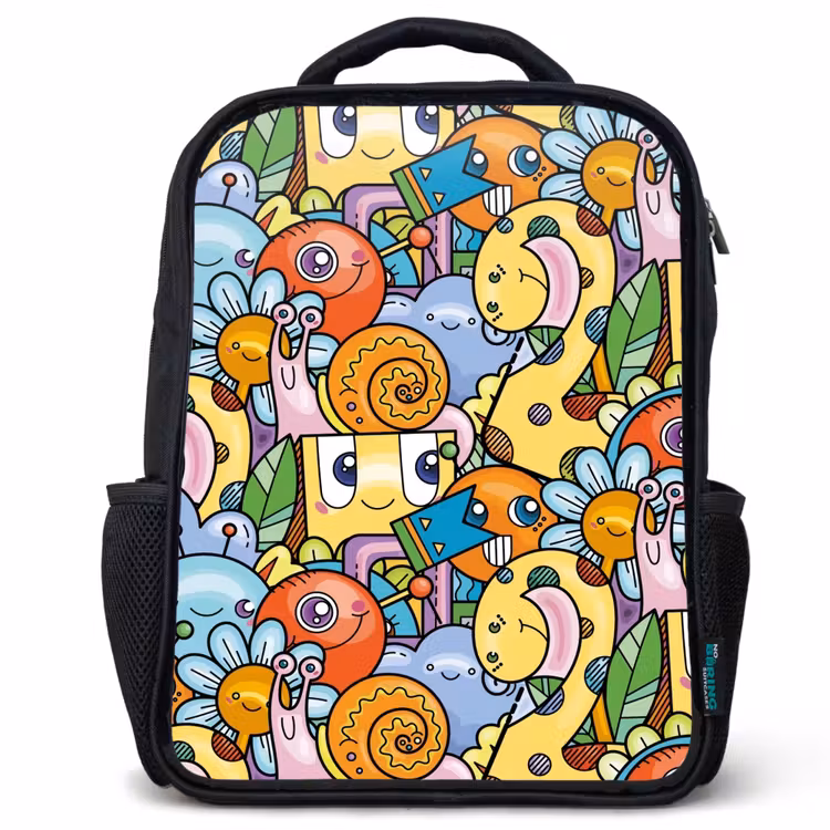 Sac à dos enfant - Noir - Monstre à pois — 1