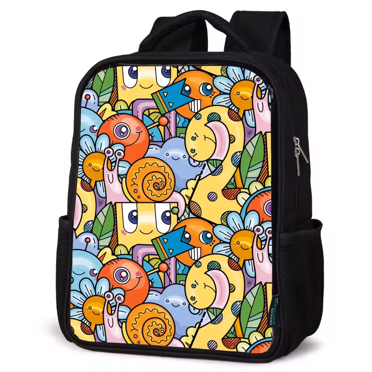 Sac à dos enfant - Noir - Monstre à pois — 6