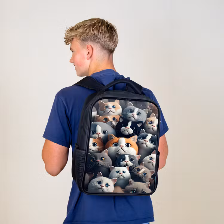 Sac à dos enfant - Noir - Museaux en peluche — 5