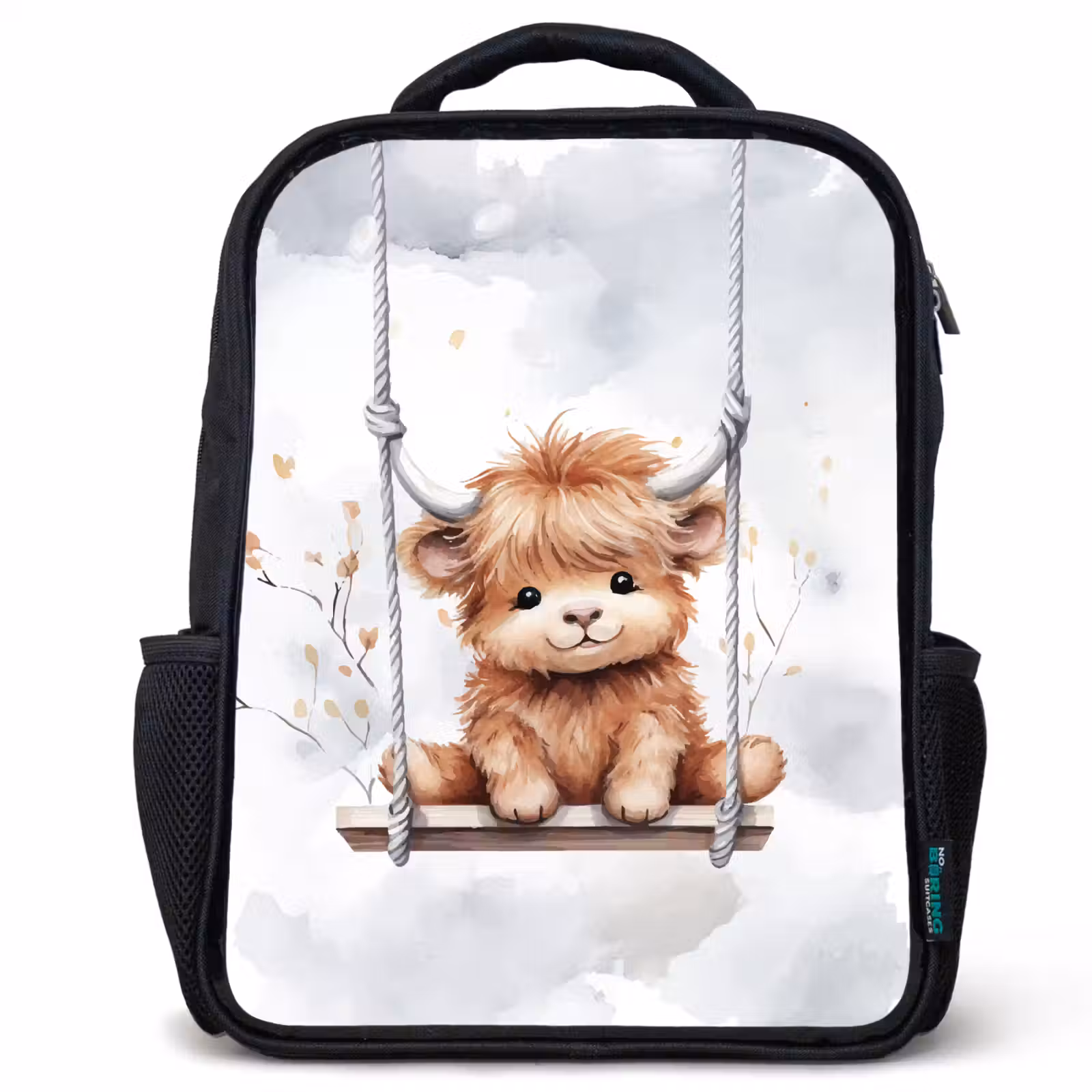 Sac à dos enfant - Noir - Highlander écossais - Animaux - Enfants — 1