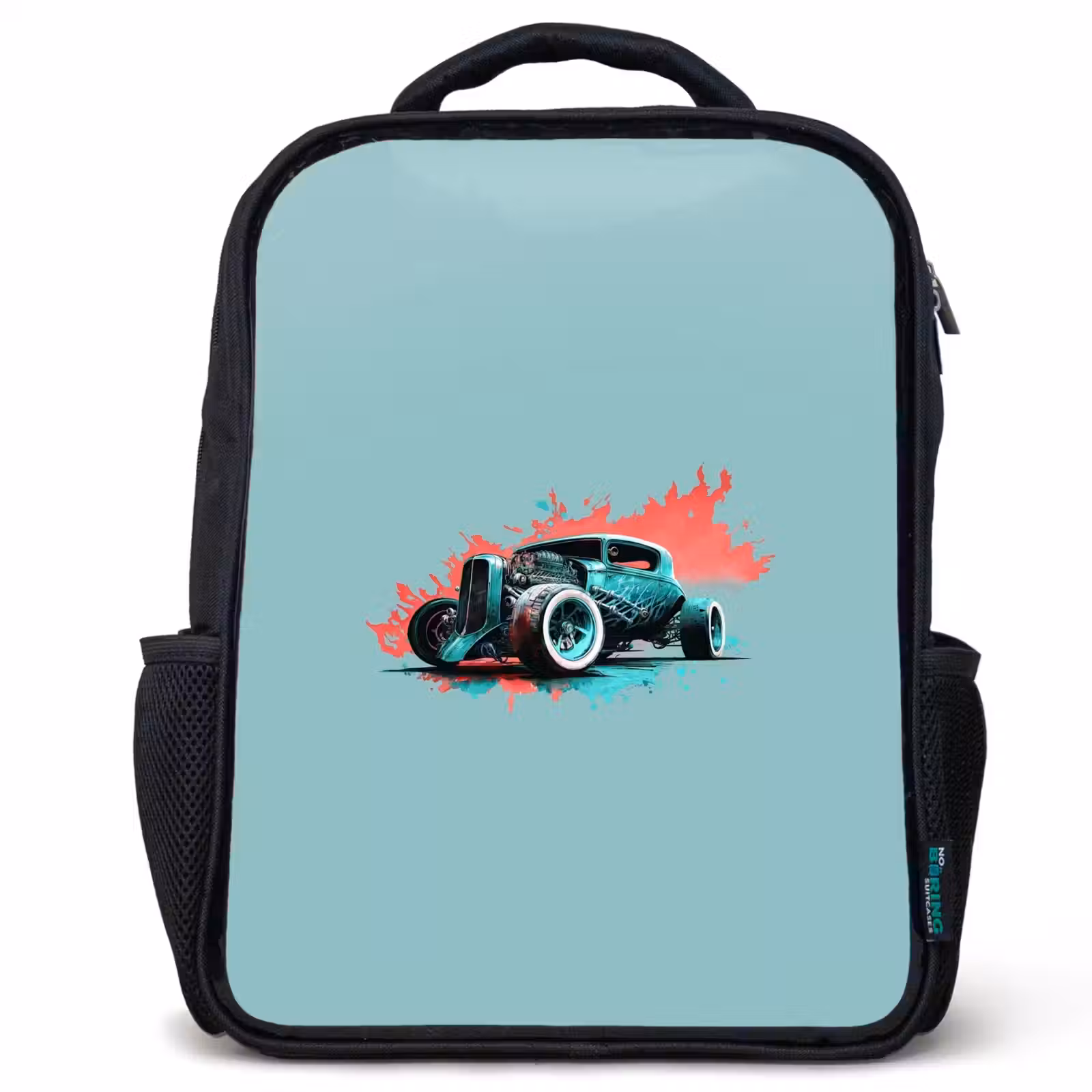 Sac à dos enfant - Noir - Hotrod turquoise — 1