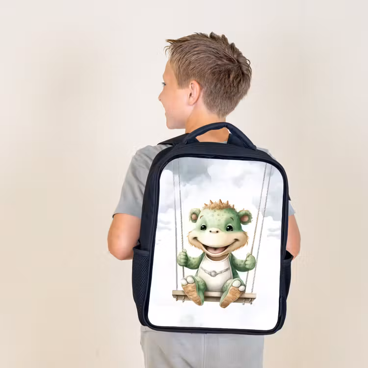 Sac à dos enfant - Noir - Dragon - Bébé animal - Enfants — 2