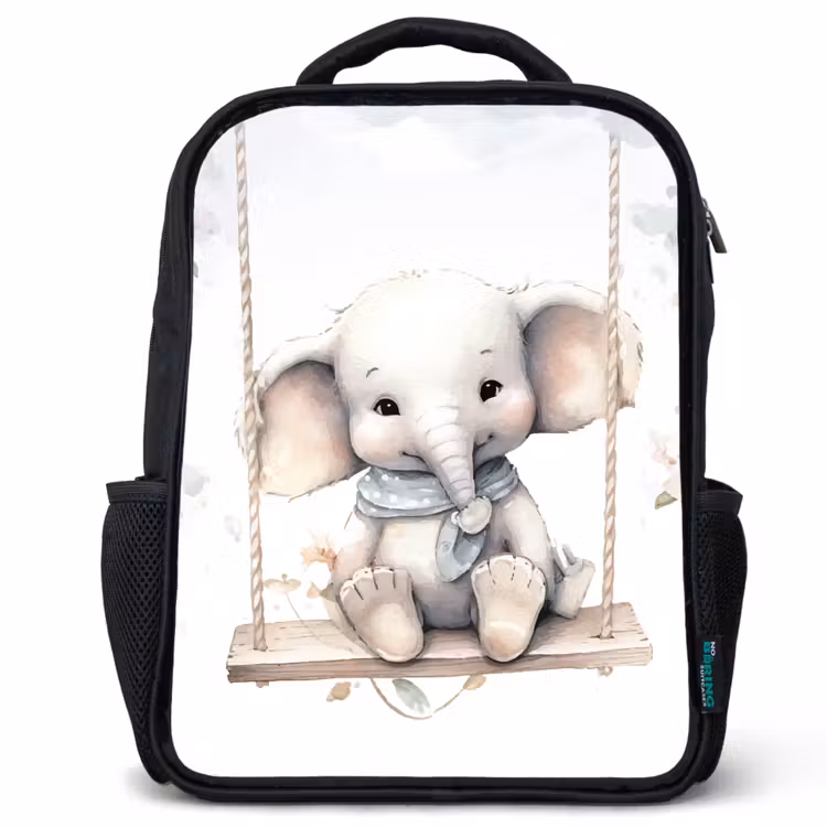Sac à dos enfant - Noir - Éléphant - Animal - Enfants — 1