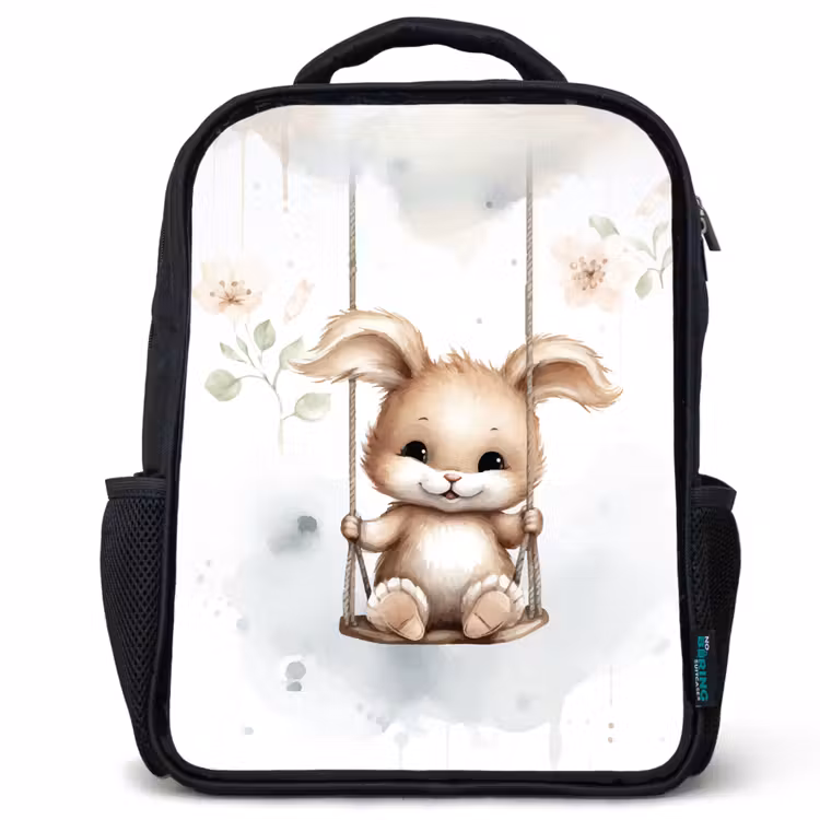 Sac à dos enfant - Noir - Lapin - Bébé animal - Enfants — 1