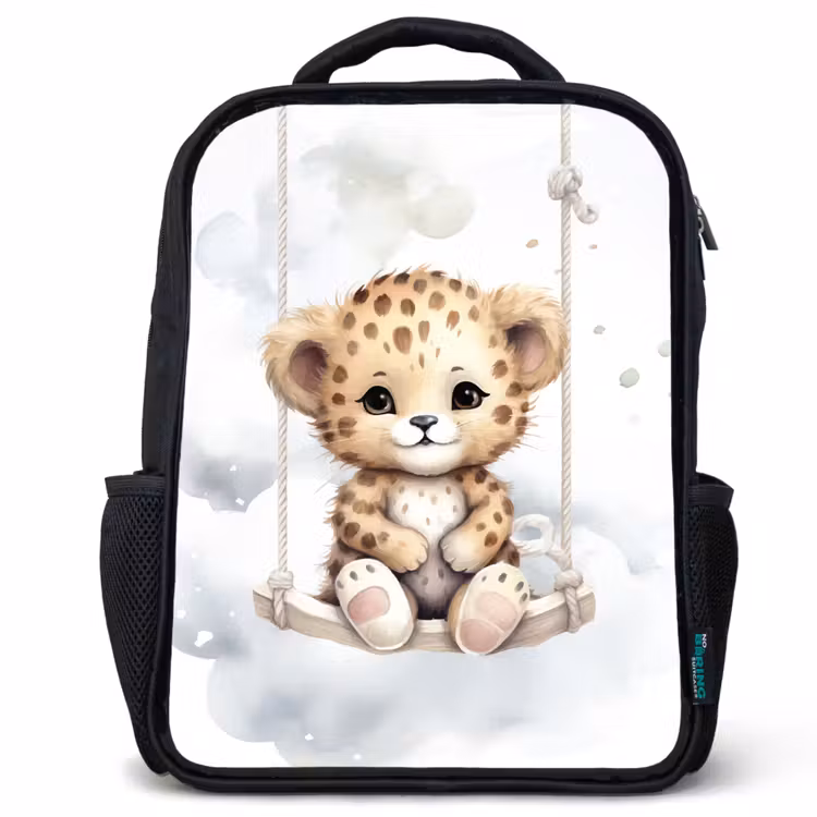 Sac à dos enfant - Noir - Léopard - Animal - Enfants — 1