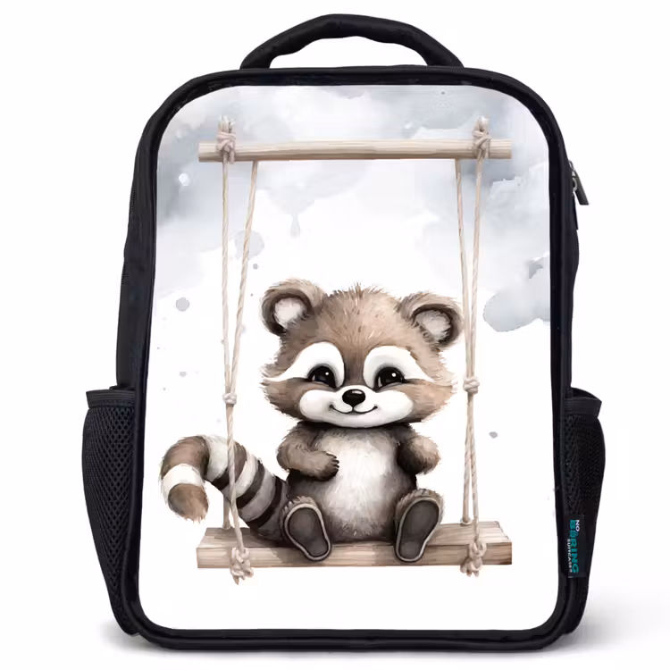 Sac à dos enfant - Noir - Raton laveur - Animal - Enfants — 1