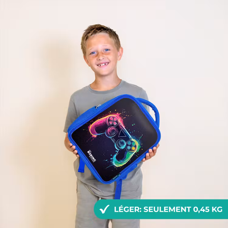 Sac à dos enfant - Bleu - Jeu - manette - coloré — 3