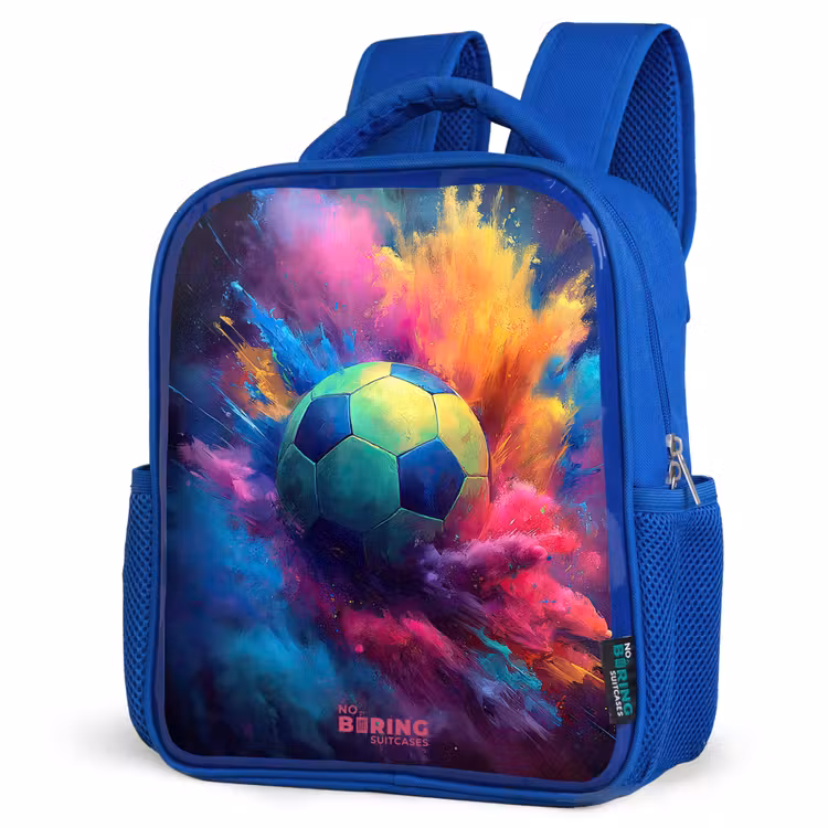 Sac à dos enfant - Bleu - Néon - Boule - Colorée — 7