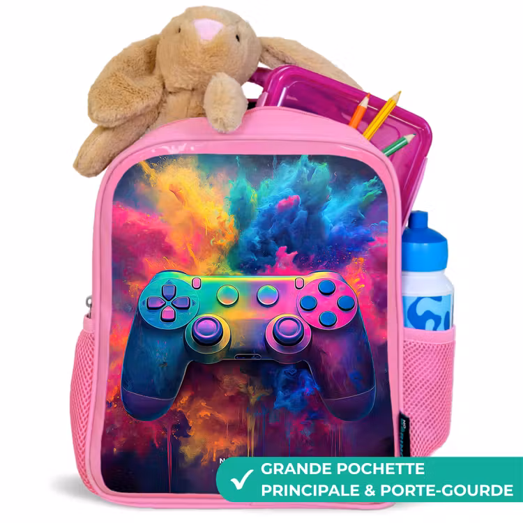 Sac à dos enfant - Rose - Jeu - Contrôleur - Coloré - Explosion — 2