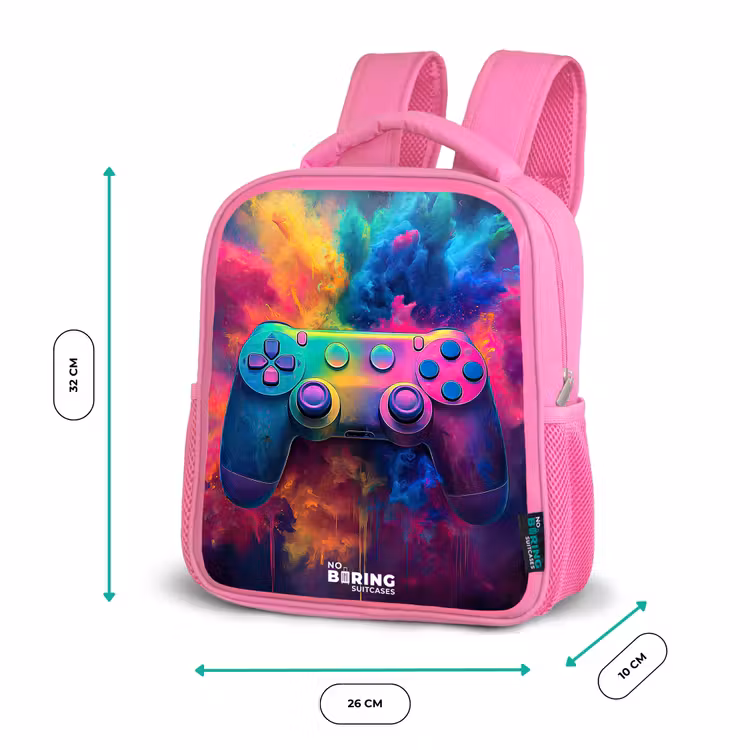 Sac à dos enfant - Rose - Jeu - Contrôleur - Coloré - Explosion — 3
