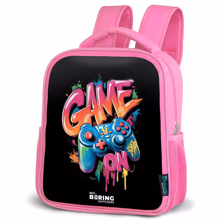 Sac à dos enfant - Rose - Jeu - Contrôleur - Graffiti - Néon — 4
