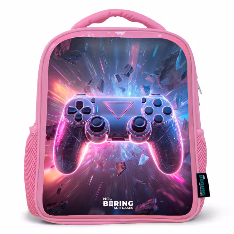 Sac à dos enfant - Rose - Jeu - Contrôleur - Neon — 1