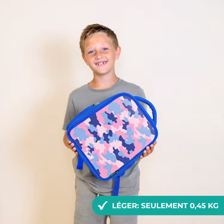 Sac à dos enfant - Bleu - Camouflage - Rose - Bleu — 3