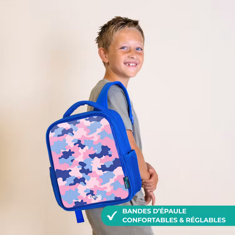 Sac à dos enfant - Bleu - Camouflage - Rose - Bleu — 4