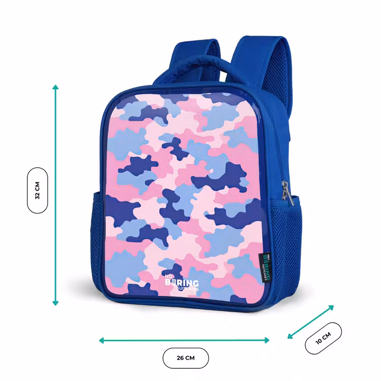 Sac à dos enfant - Bleu - Camouflage - Rose - Bleu — 6