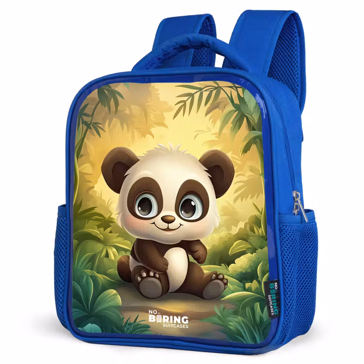 Sac à dos enfant - Bleu - Panda - Forêt de bambous - Vert — 7