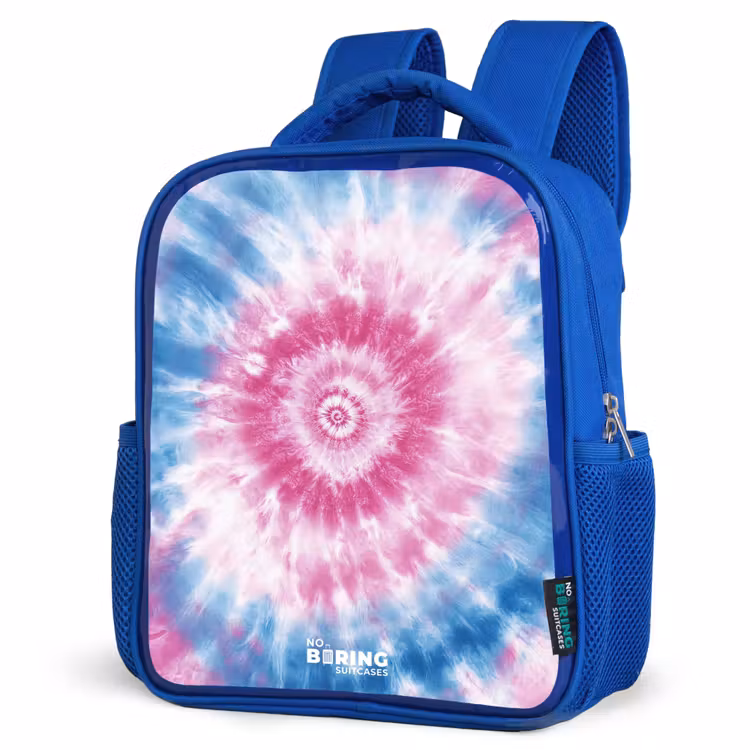 Sac à dos enfant - Bleu - Tie dye - Abstrait - Bleu - Rose — 7