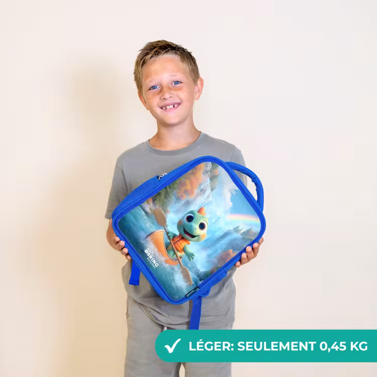 Sac à dos enfant - Bleu - Dino - Nature - Cascade — 3