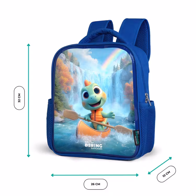 Sac à dos enfant - Bleu - Dino - Nature - Cascade — 6
