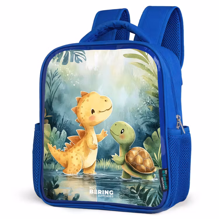 Sac à dos enfant - Bleu - Dino - Tortue - Jungle — 7