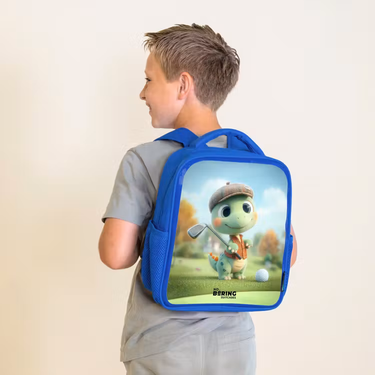 Sac à dos enfant - Bleu - Golf - Dino - Vert — 2