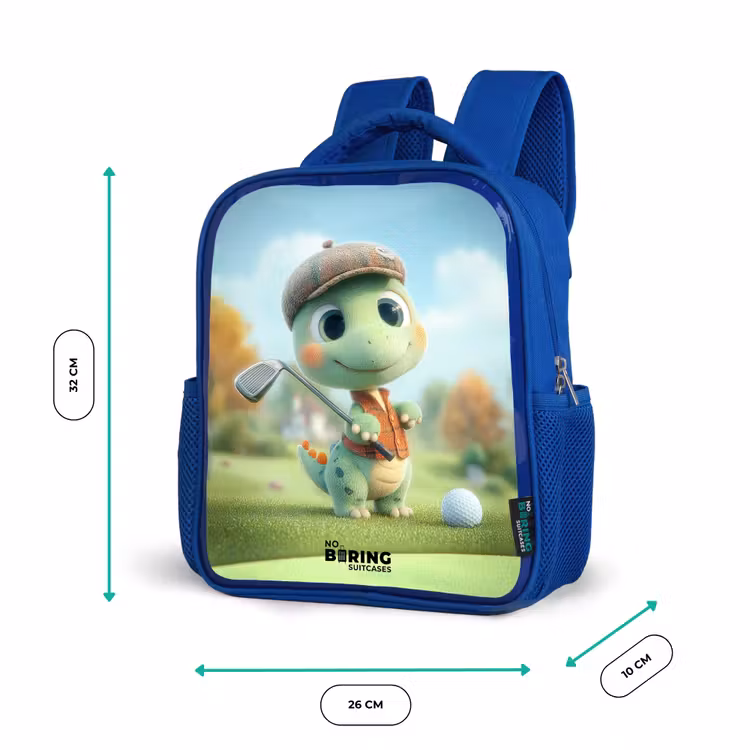 Sac à dos enfant - Bleu - Golf - Dino - Vert — 6