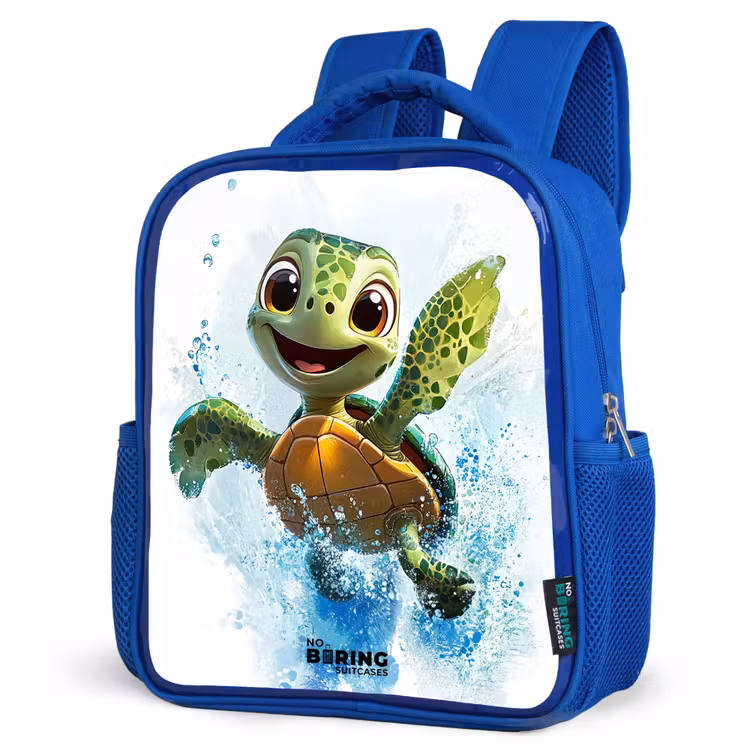 Sac à dos enfant - Bleu - Tortue - Eau - Vert — 7