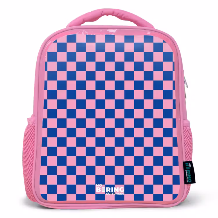 Sac à dos enfant - Rose - Blocs - Bleu - Rose — 1