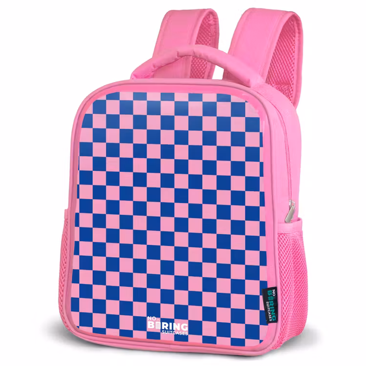Sac à dos enfant - Rose - Blocs - Bleu - Rose — 4